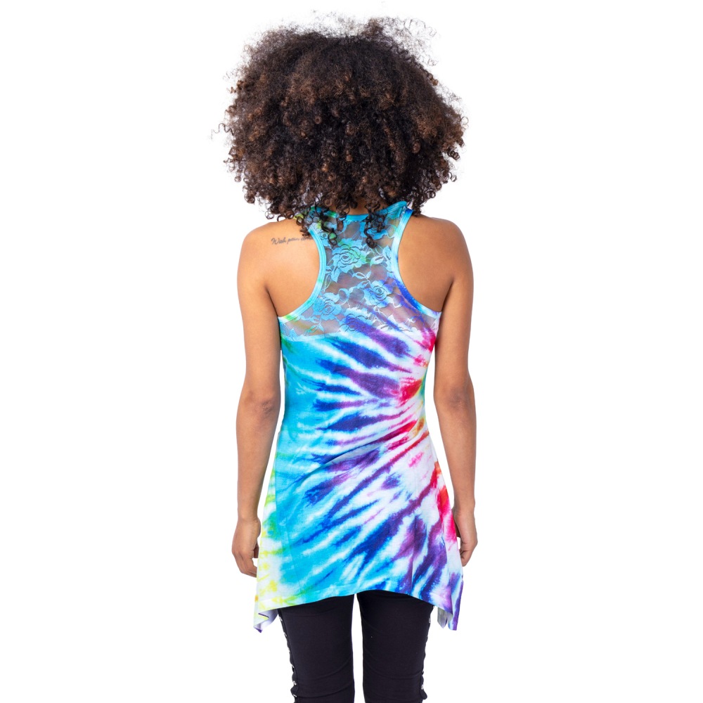 Innocent Lifestyle - IT'S A VIBE LACE PANEL Sleeveless top - Rainbow